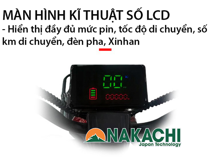 màn hình LCD của xe điện 3 bánh NC-X03